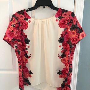 Ivory Floral Blouse